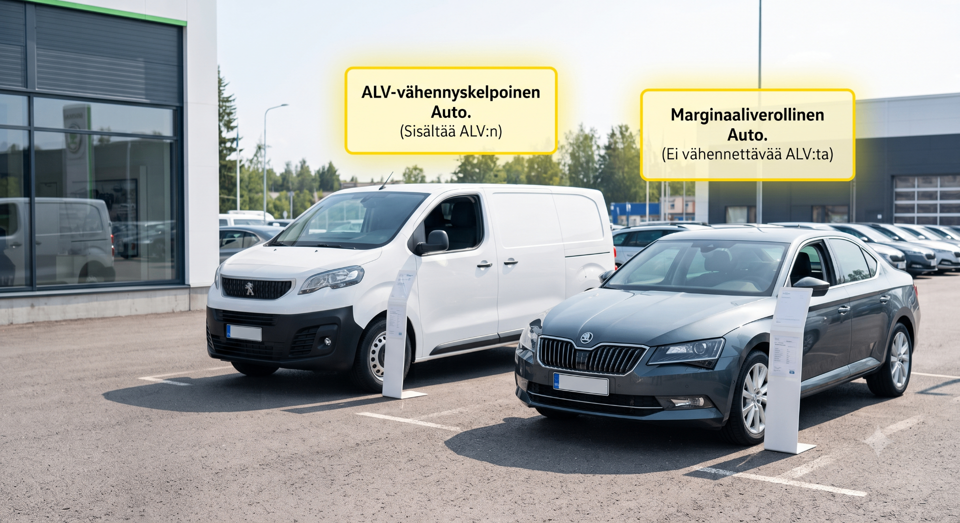 Alvillinen vai marginaaliverollinen auto? Katso mitä ero merkitsee yritykselle ja yksityisostajalle